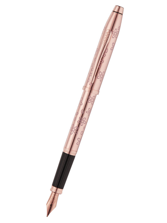 Century® II Cherry Blossom Rose Gold Plated Fine Nib Fountain Pen.