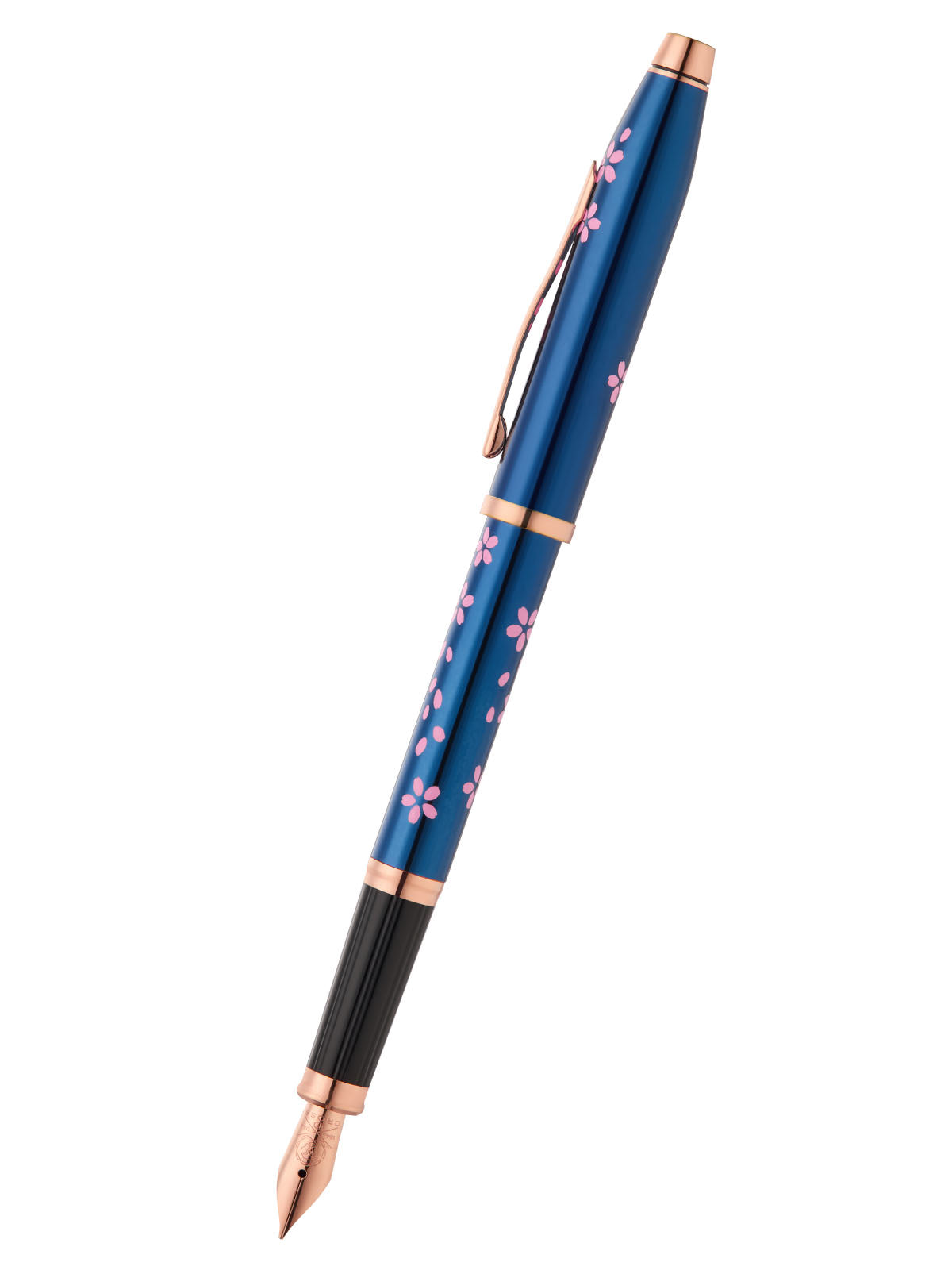 Century® II Cherry Blossom Translucent Blue Lacquer Fine Nib Fountain Pen.