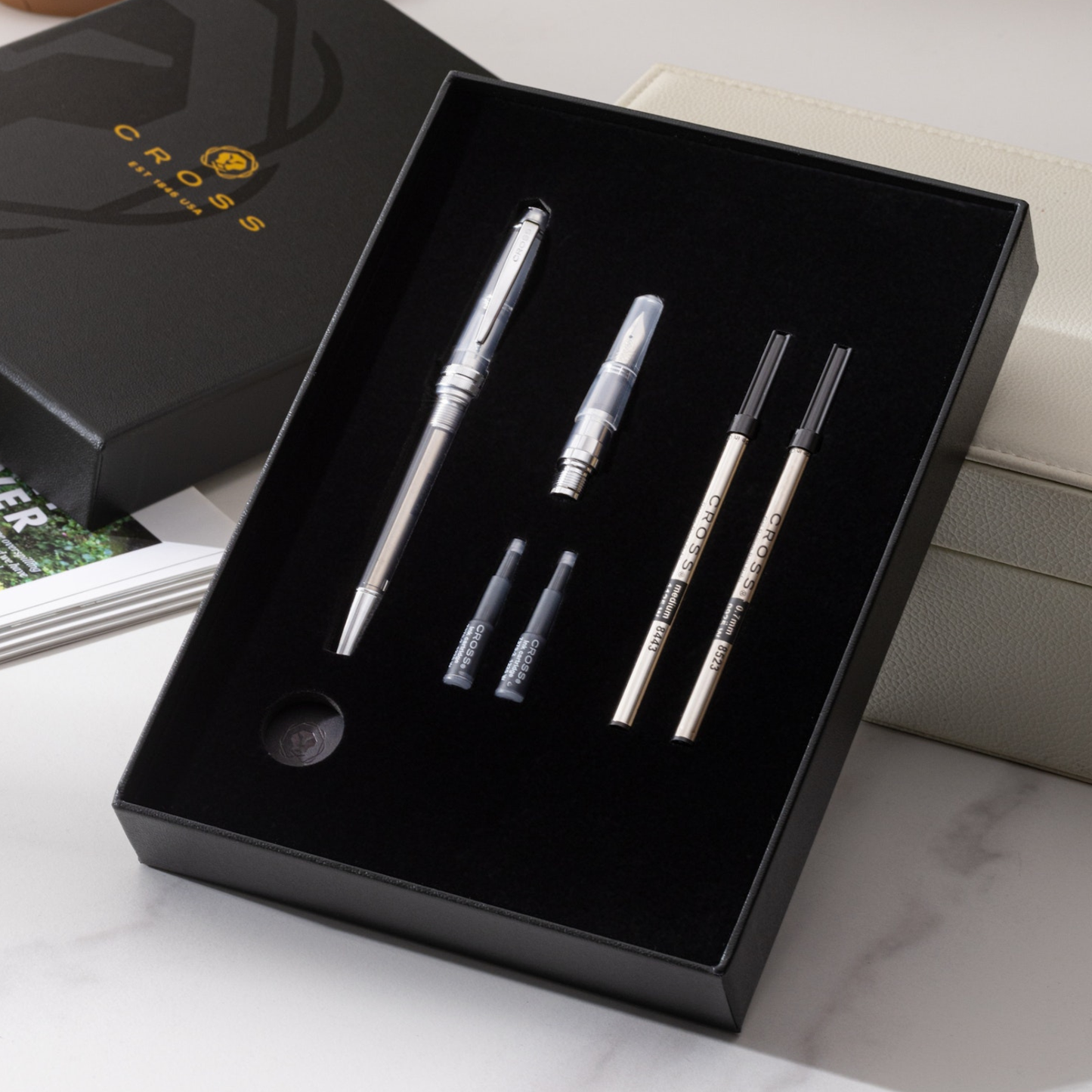 Bailey Light Translucent 4-in-1 Writing Set