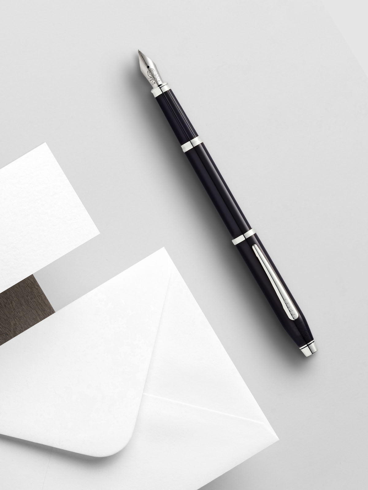 Century® II Black Lacquer Medium Nib Fountain Pen.