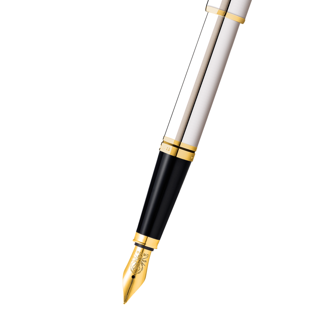 Coventry Polished Chrome with Gold-Tone Fine Nib Fountain Pen.