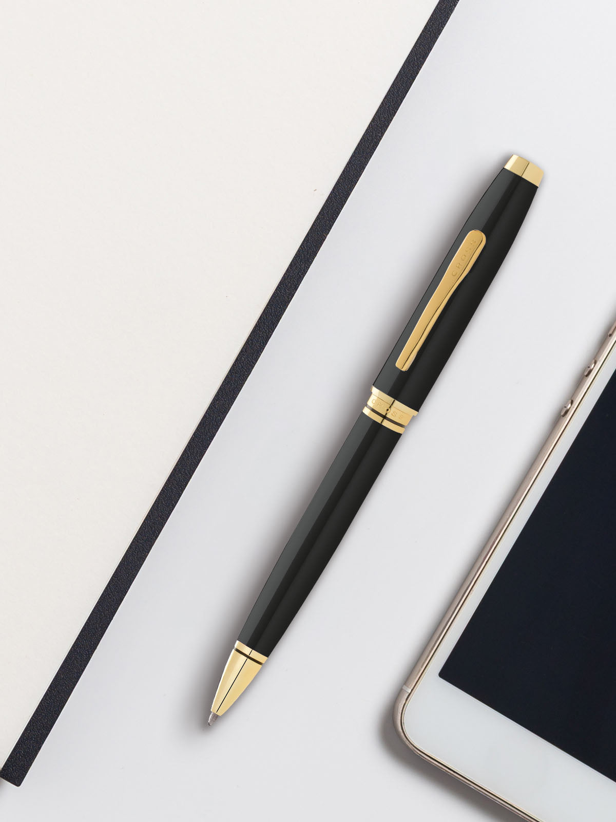 Coventry Black Lacquer with Gold-Tone Ballpoint Pen.