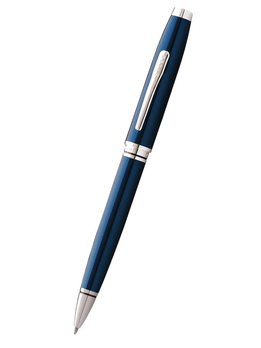 Coventry Blue Lacquer Ballpoint Pen.