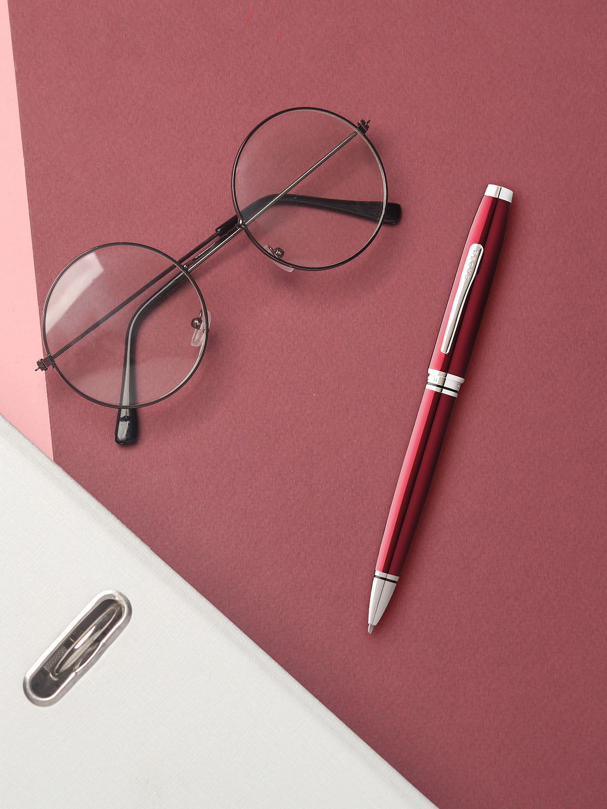 Coventry Red Lacquer Ballpoint Pen.