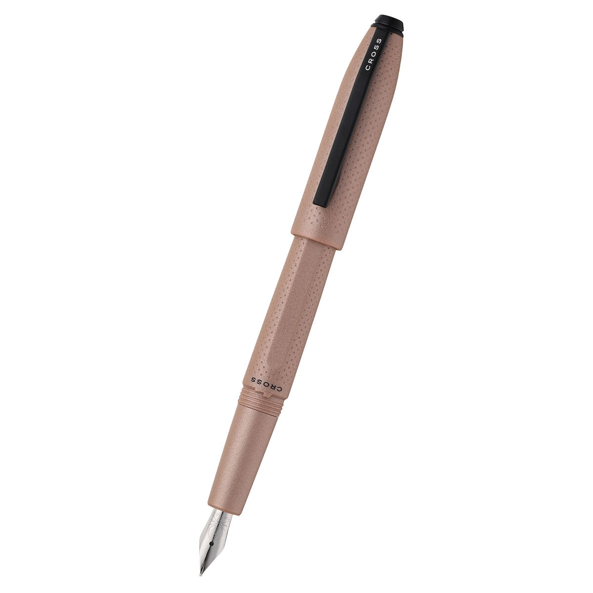 Prism Mocha Resin with Polished Chrome Stainless Steel Fine Nib Fountain Pen