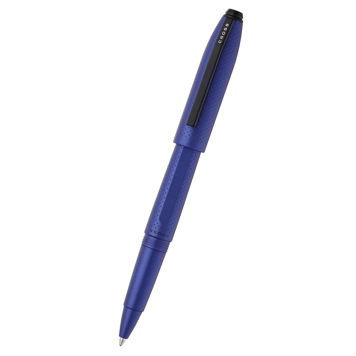 Prism Deep Sea Blue Resin with Polished Black Appointments Rollerball Pen