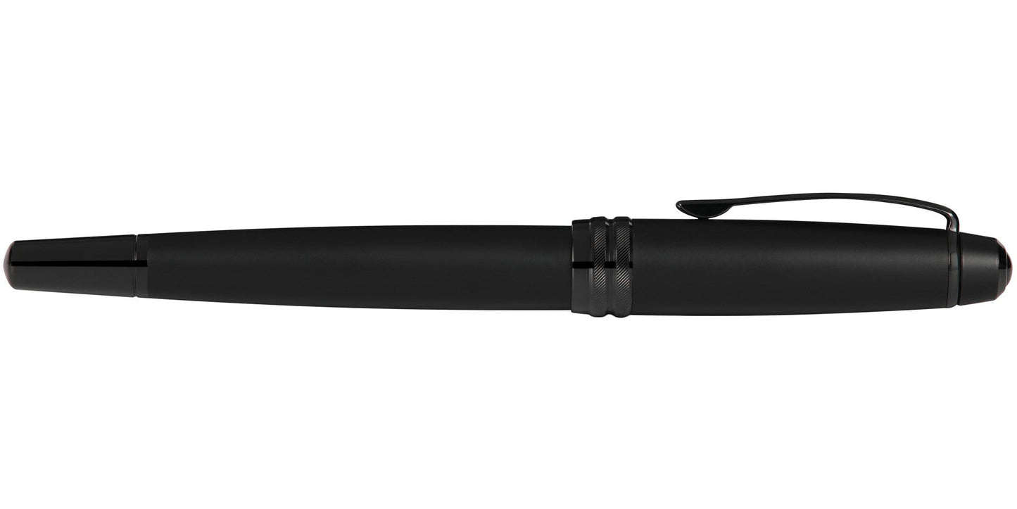 Bailey™ Matte Black Lacquer Rollerball Pen.