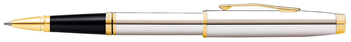 Coventry Polished Chrome with Gold-Tone Rollerball Pen.