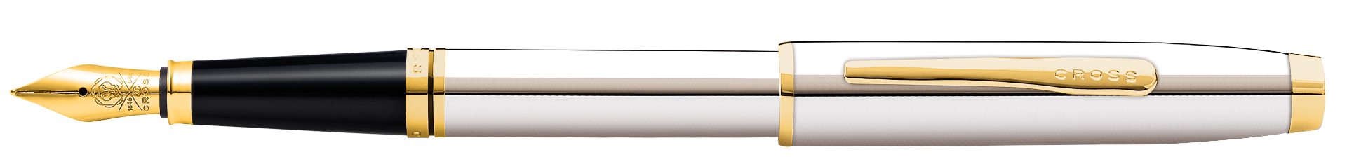 Coventry Polished Chrome with Gold-Tone Fine Nib Fountain Pen.