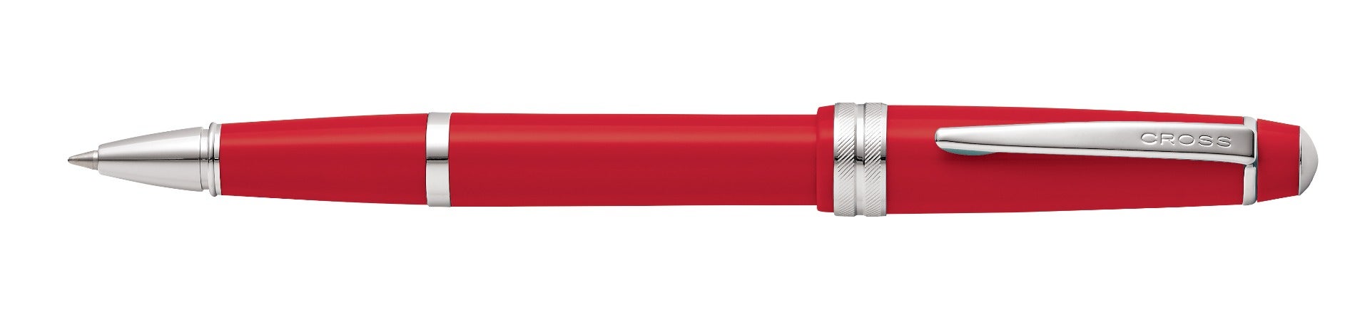 Bailey Light™ Polished Red Resin Rollerball Pen.