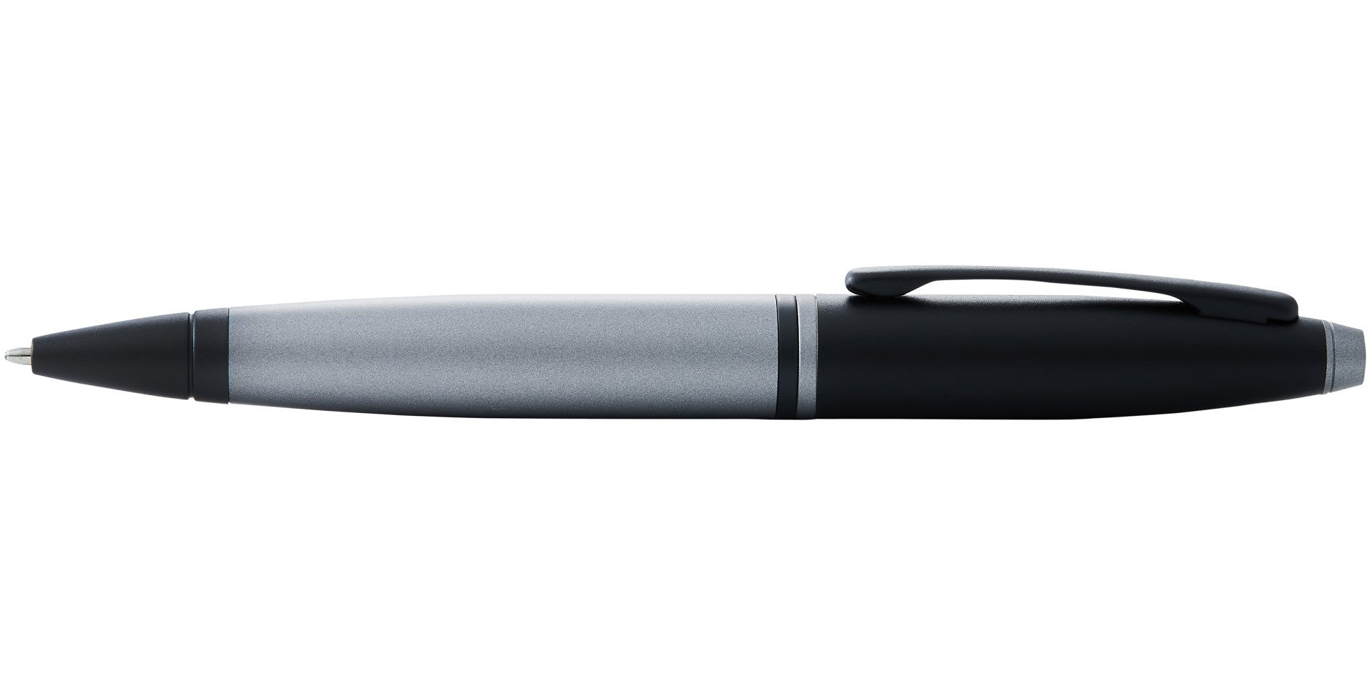 Calais™ Matte Gray and Black Lacquer Ballpoint Pen.
