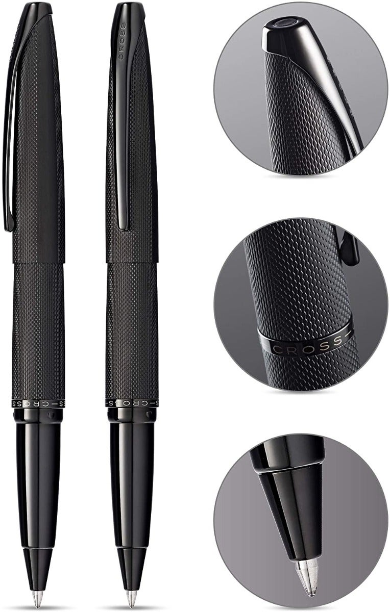 ATX® Brushed Black Rollerball Pen.