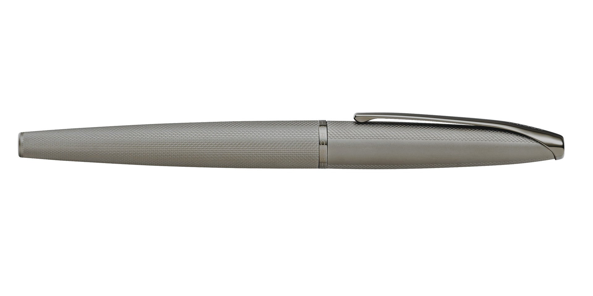 ATX® Sandblasted Titanium Gray Stainless Steel Medium Nib Fountain Pen.
