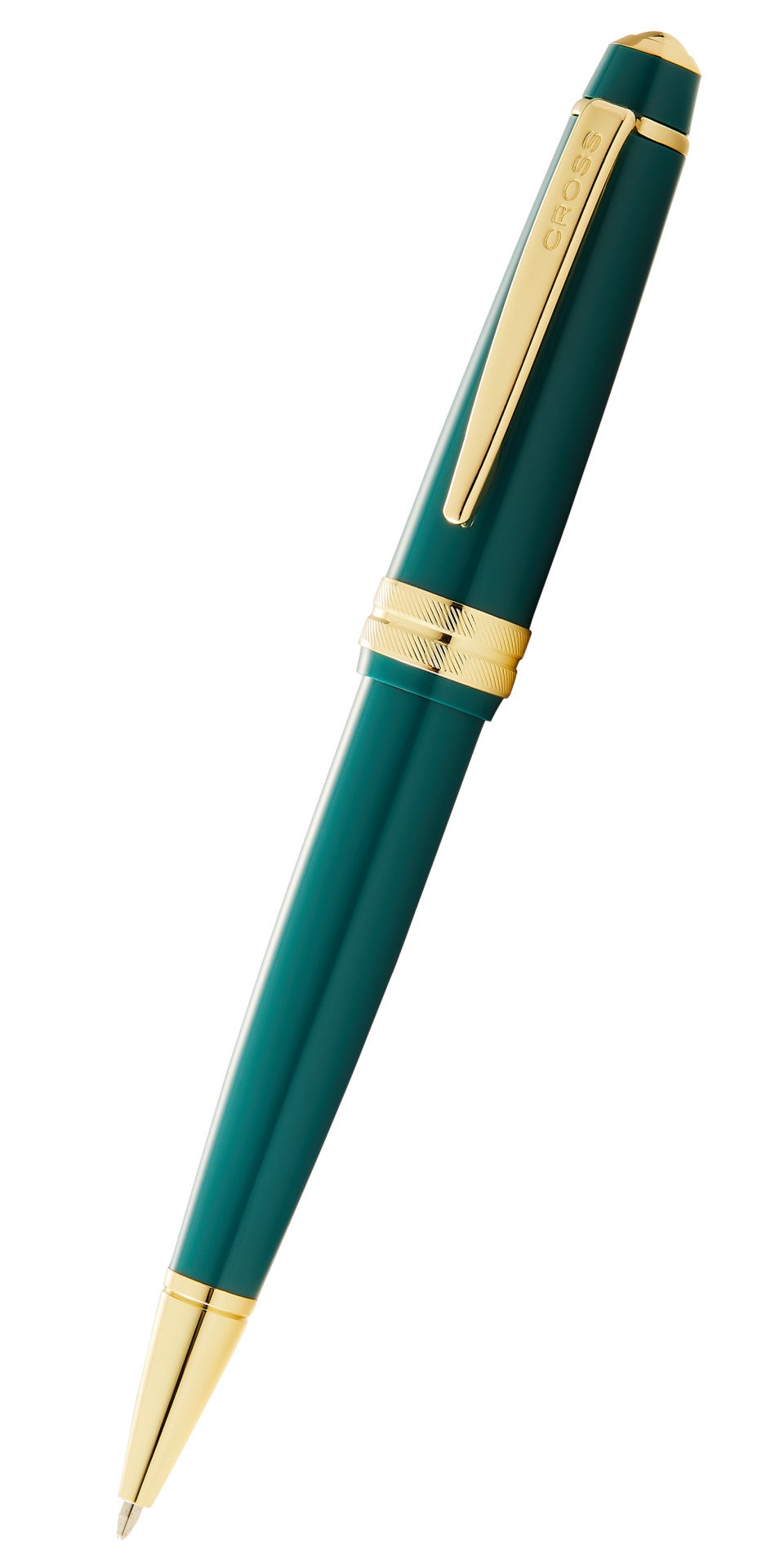 Bailey Light™ Polished Green Resin and Gold Tone Ballpoint Pen.