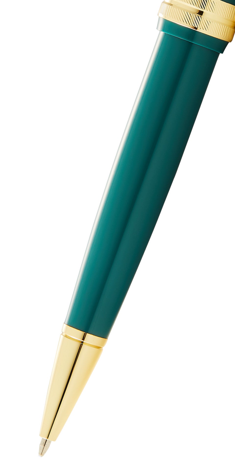 Bailey Light™ Polished Green Resin and Gold Tone Ballpoint Pen.
