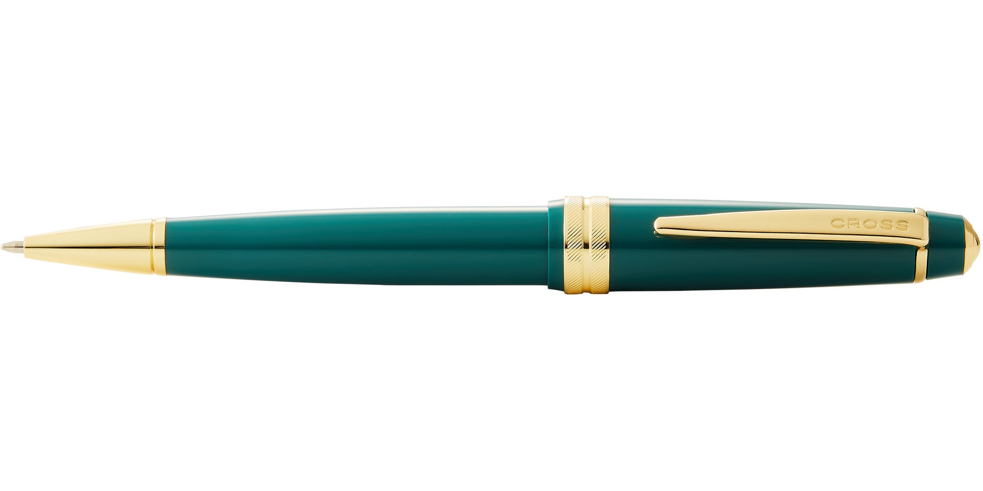 Bailey Light™ Polished Green Resin and Gold Tone Ballpoint Pen.