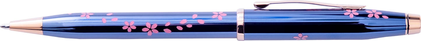 Century® II Cherry Blossom Translucent Blue Lacquer Ballpoint Pen.