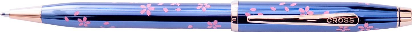 Century® II Cherry Blossom Translucent Blue Lacquer Ballpoint Pen.