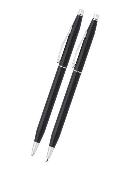 Classic Century® Black Lacquer Pen and Pencil Set.
