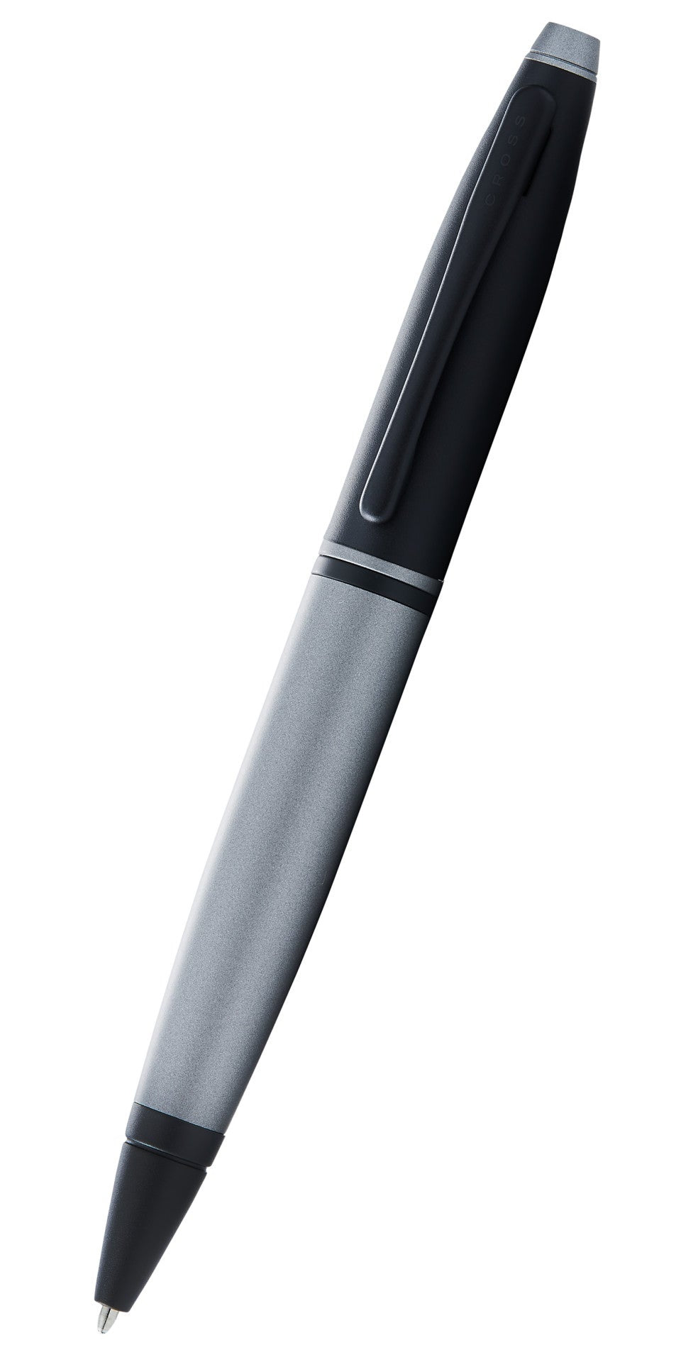 Calais™ Matte Gray and Black Lacquer Ballpoint Pen.