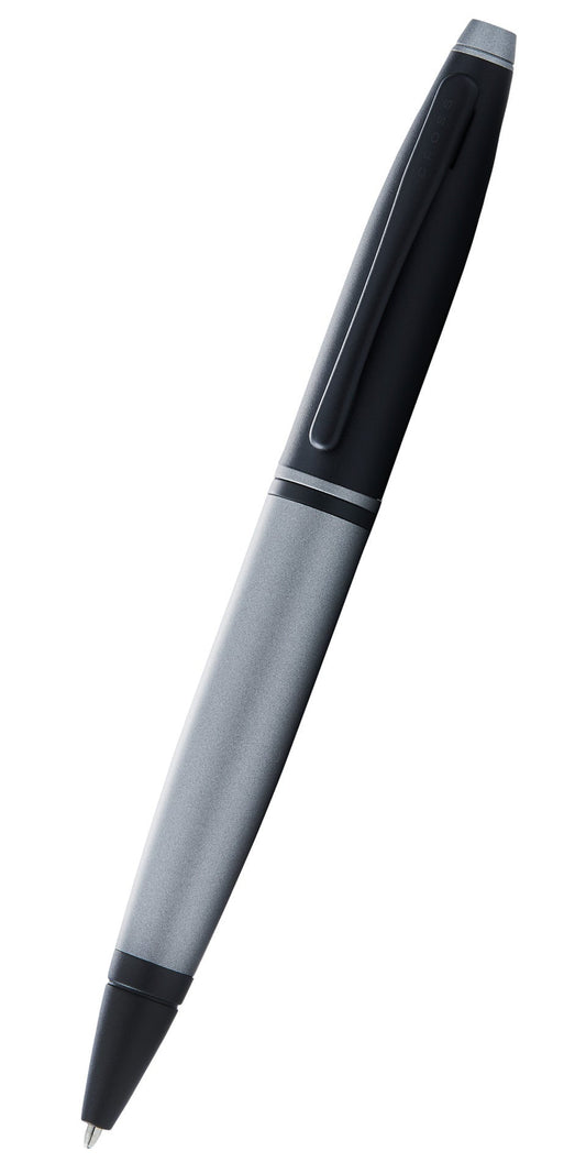 Calais™ Matte Gray and Black Lacquer Ballpoint Pen.