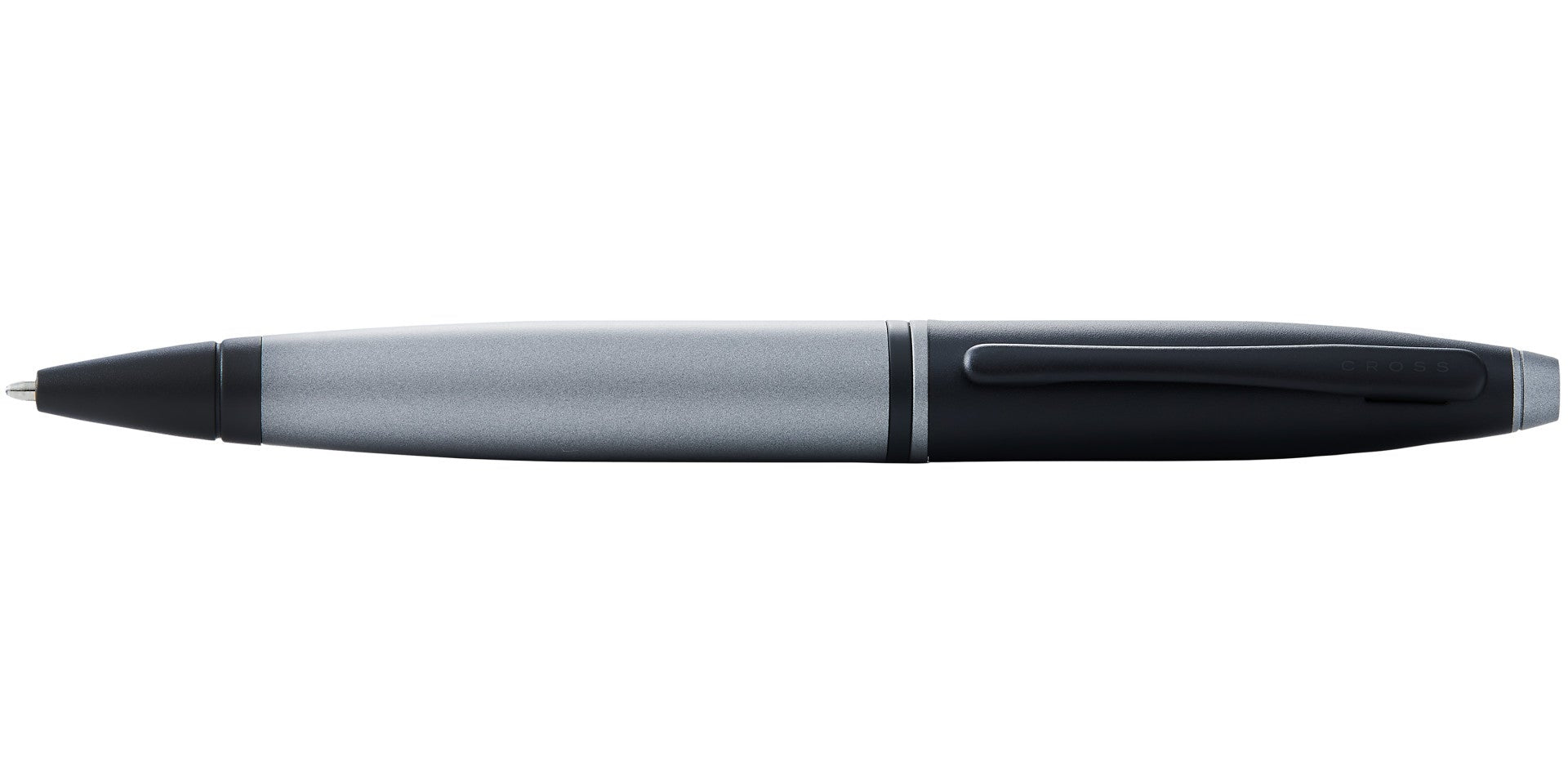 Calais™ Matte Gray and Black Lacquer Ballpoint Pen.