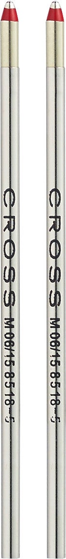 Mini Ballpoint Pen Refill - Red - Medium - Dual Pack.