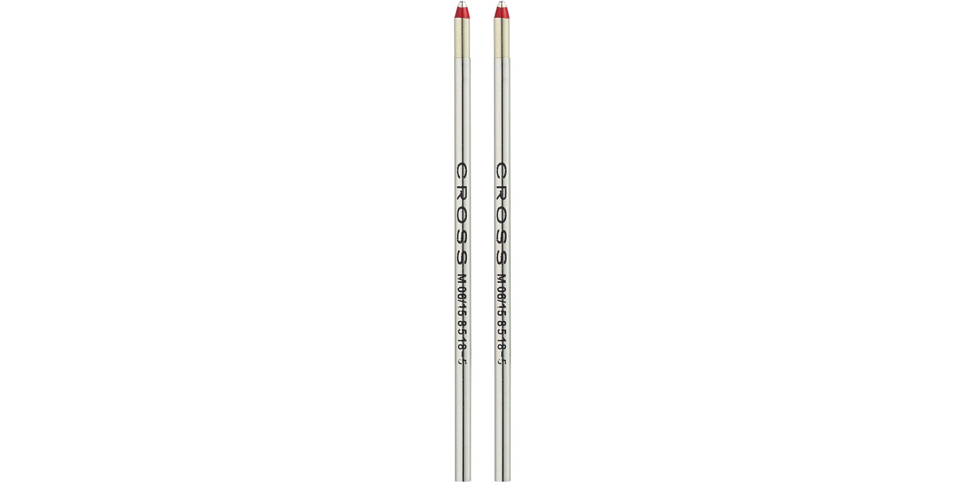 Mini Ballpoint Pen Refill - Red - Medium - Dual Pack.