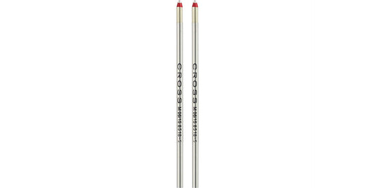 Mini Ballpoint Pen Refill - Red - Medium - Dual Pack.