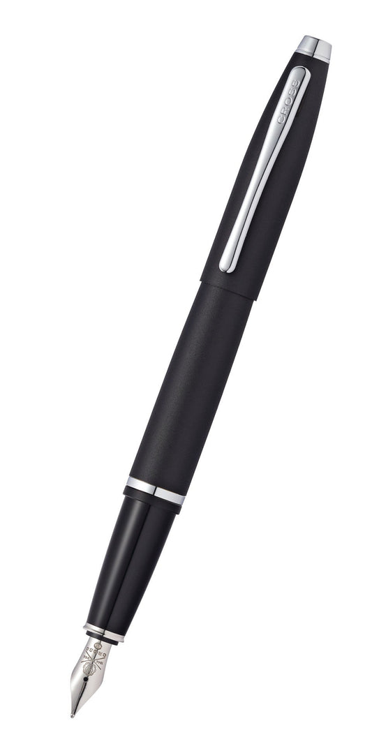 Calais™ Matte Black Medium Nib Fountain Pen.
