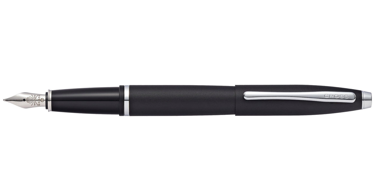 Calais™ Matte Black Medium Nib Fountain Pen.