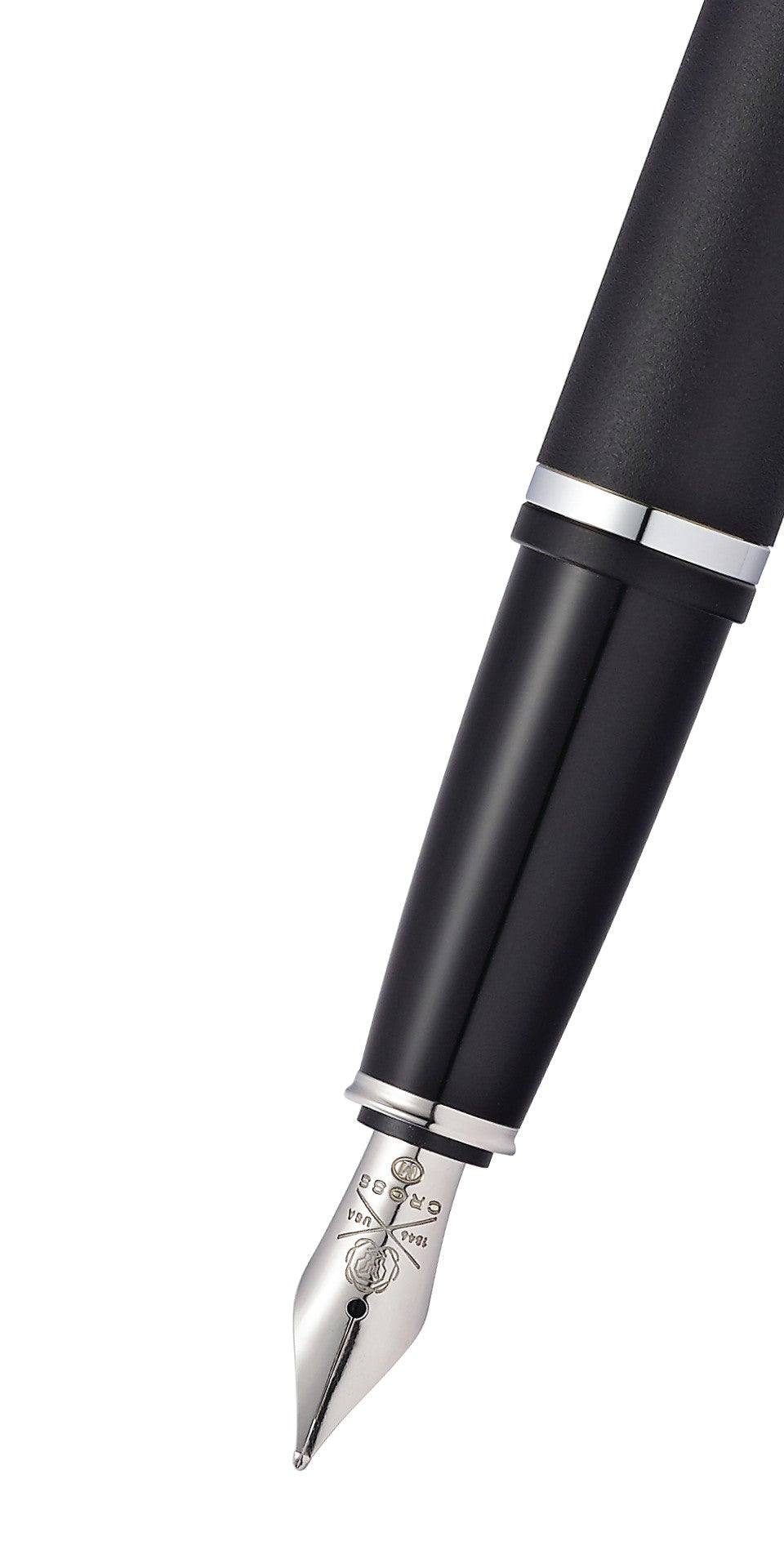Calais™ Matte Black Medium Nib Fountain Pen.