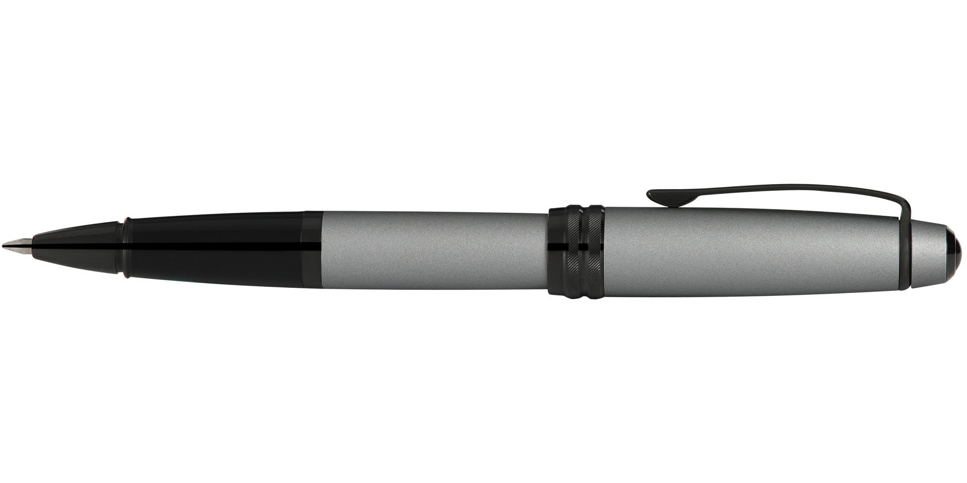 Bailey™ Matte Gray Lacquer Rollerball Pen.
