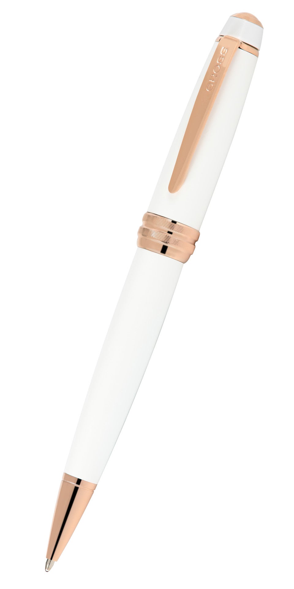 Bailey™ Pearlescent White Lacquer Ballpoint Pen.