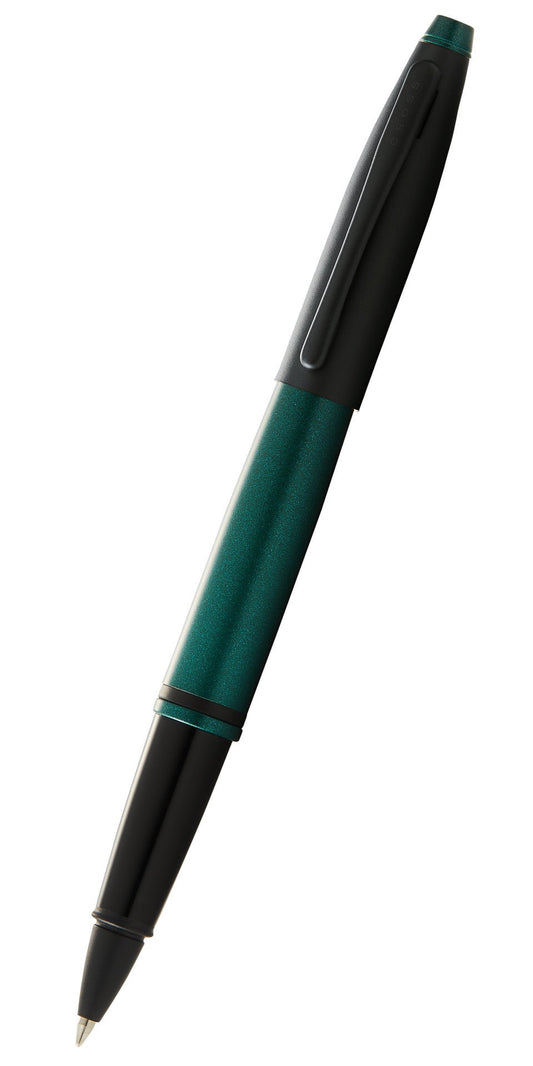 Calais™ Matte Green and Black Lacquer Rollerball Pen.