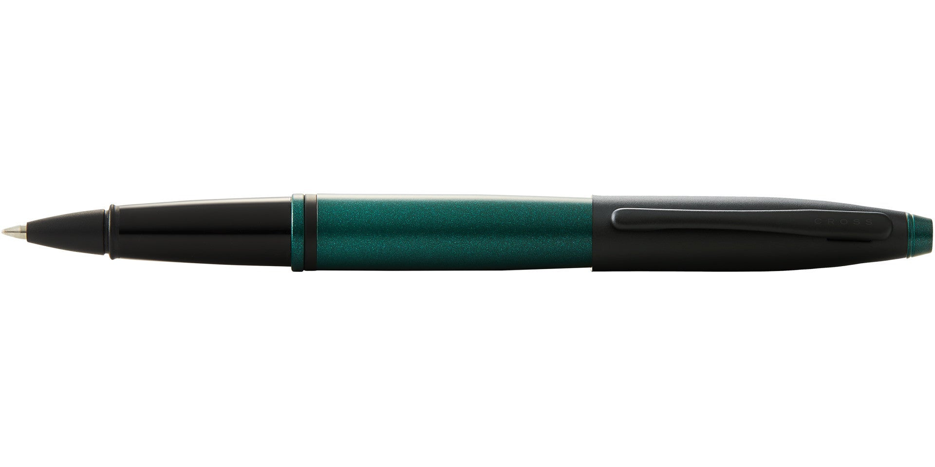 Calais™ Matte Green and Black Lacquer Rollerball Pen.
