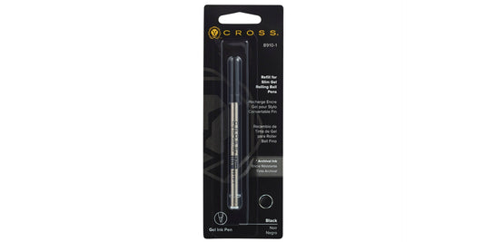 Slim Gel Rollerball Pen Refill - Black - Single Pack.