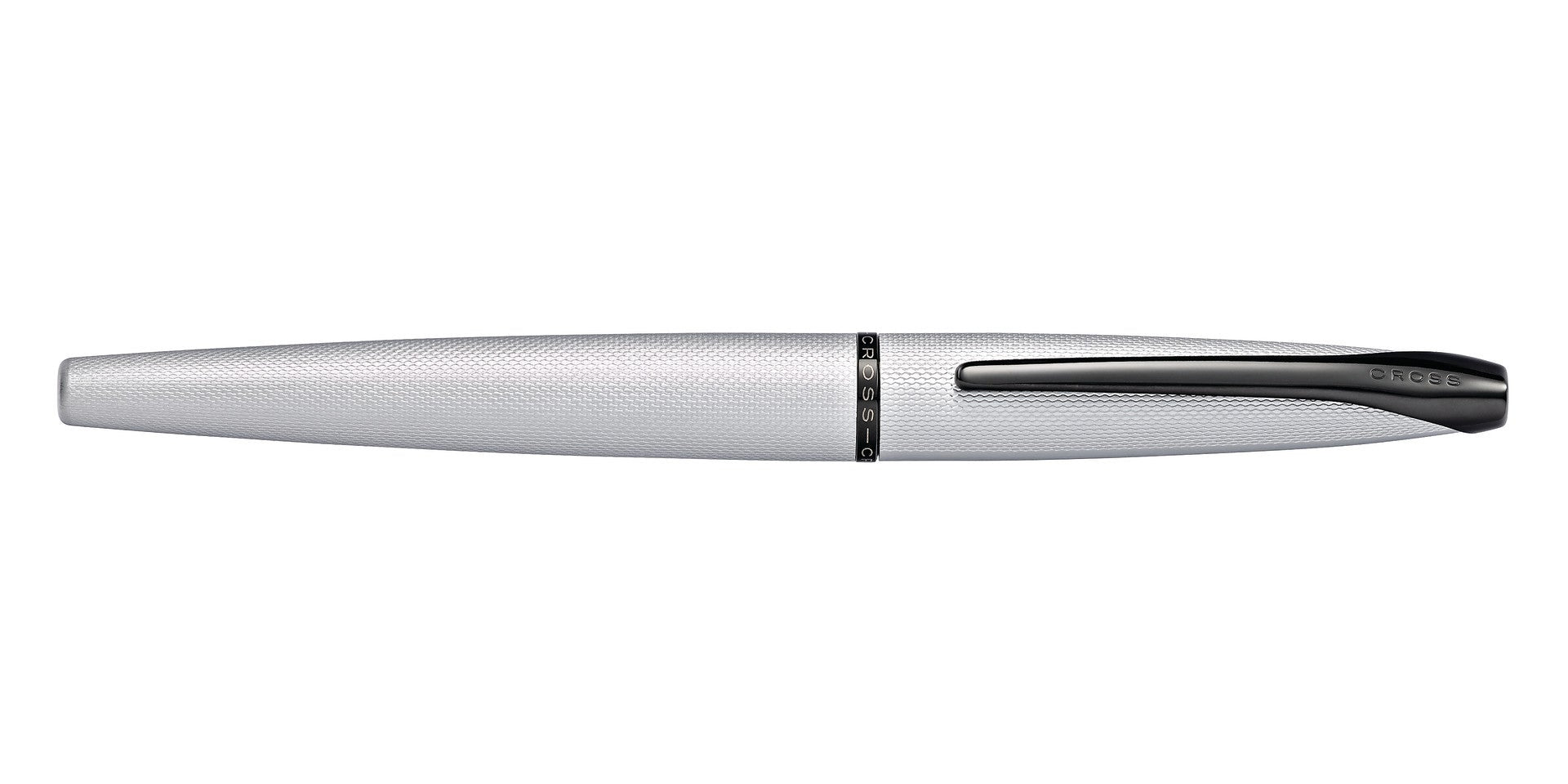 ATX® Brushed Chrome Medium Nib Fountain Pen.