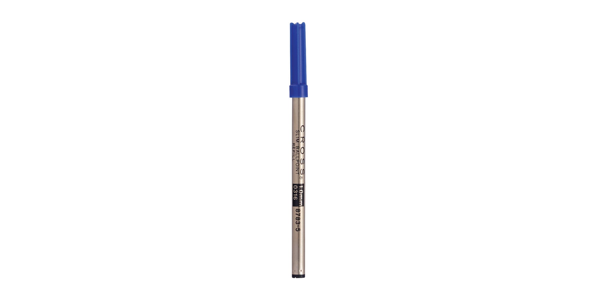 Slim Ballpoint Pen Refill - Blue - Single Pack.