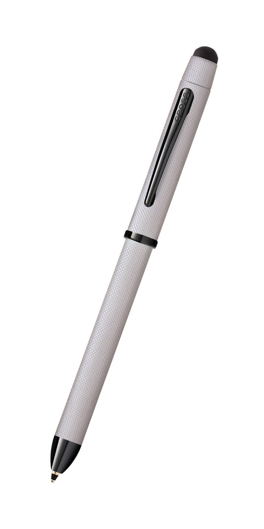 Tech3+™ Brushed Chrome PVD Multifunction Pen.