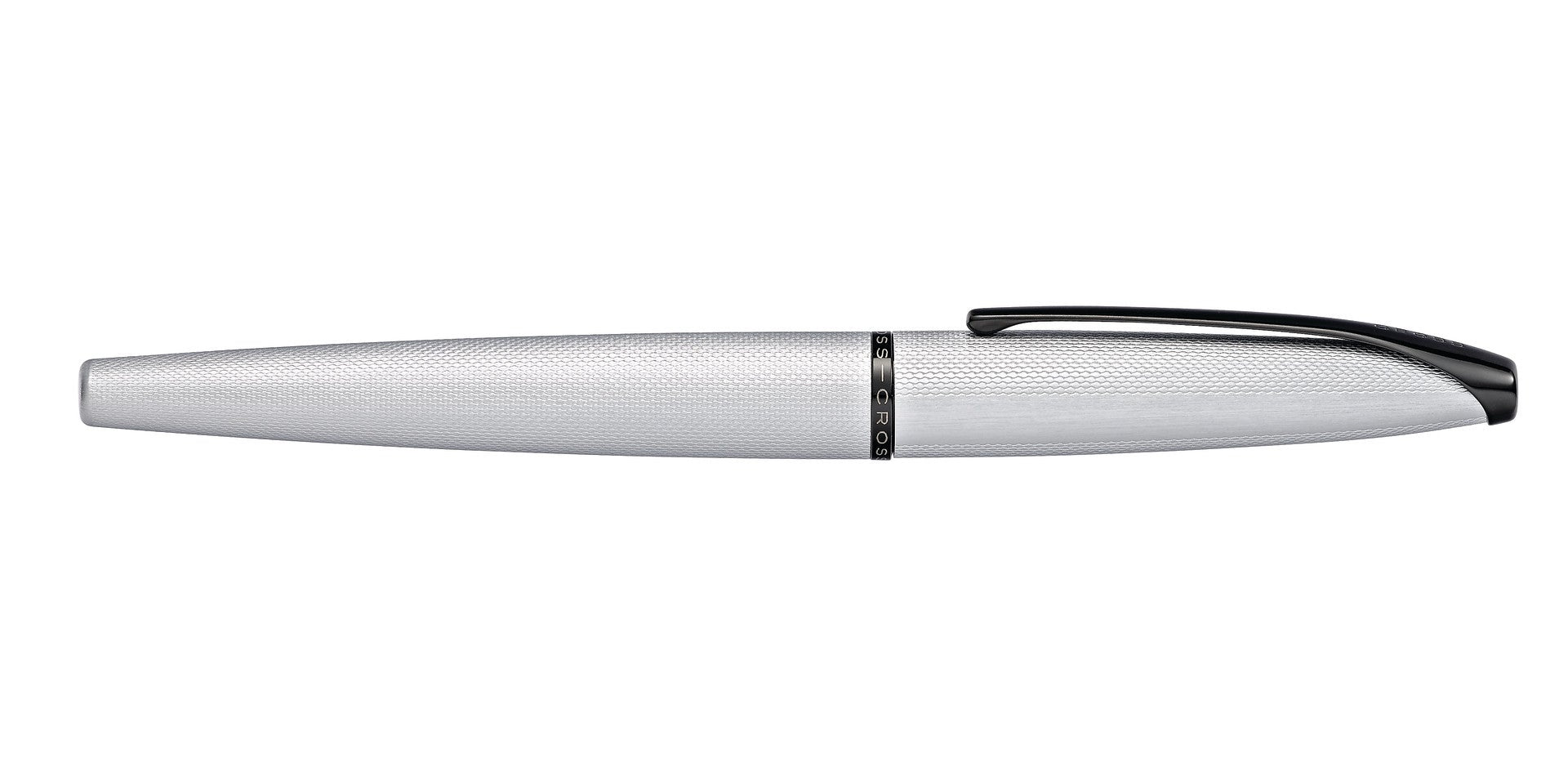 ATX® Brushed Chrome Medium Nib Fountain Pen.