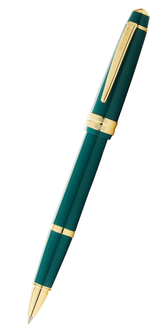 Bailey Light™ Polished Green Resin and Gold Tone Rollerball Pen.