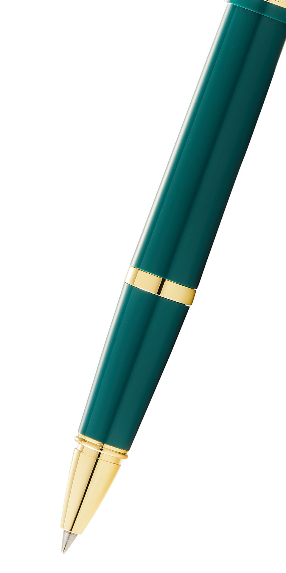 Bailey Light™ Polished Green Resin and Gold Tone Rollerball Pen.