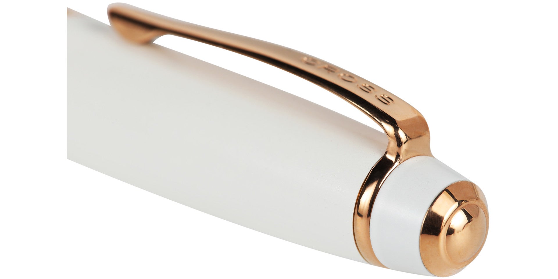 Bailey™ Pearlescent White Lacquer Ballpoint Pen.