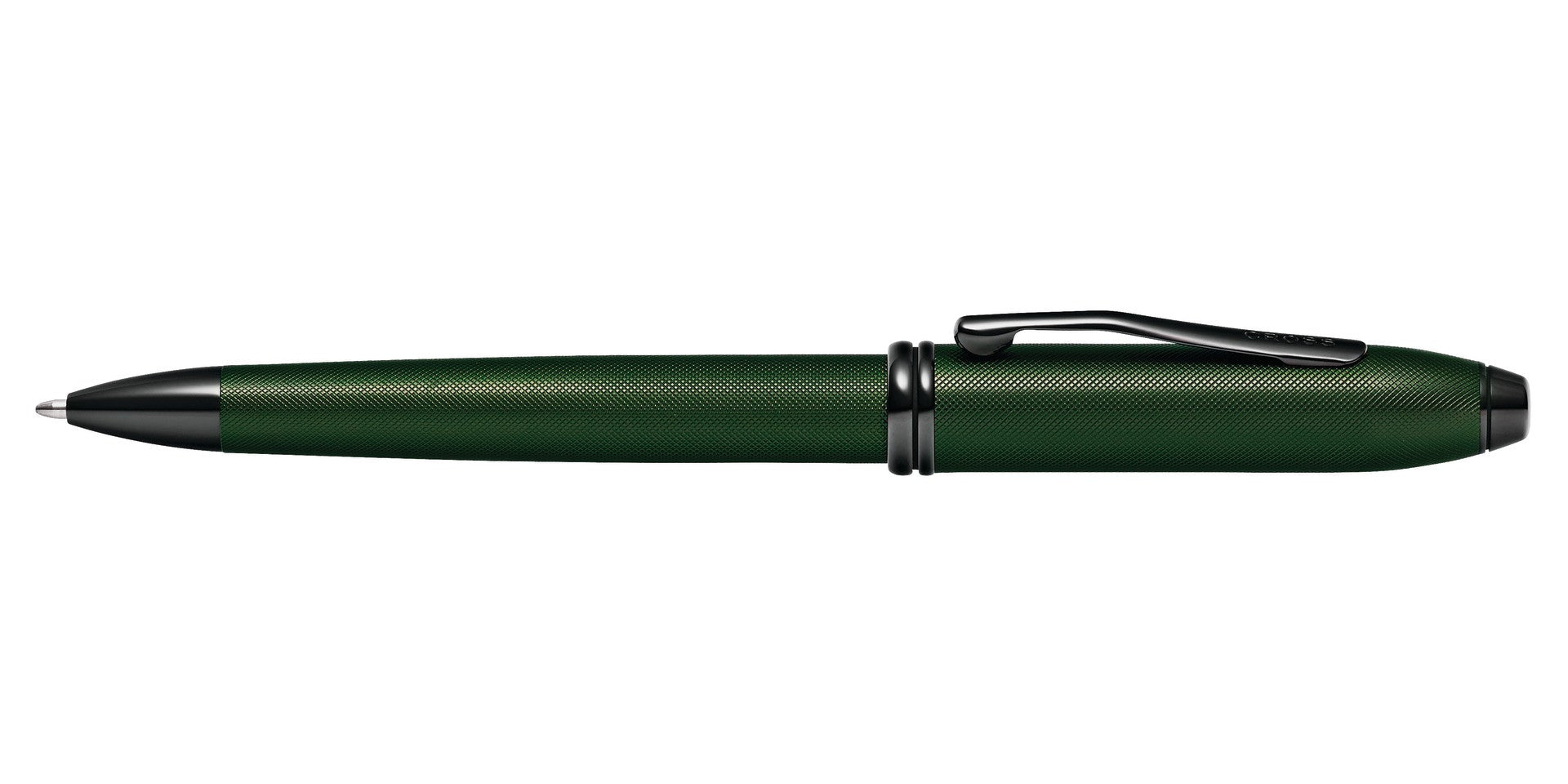 Townsend® Matte Green PVD Micro-knurl Ballpoint Pen.