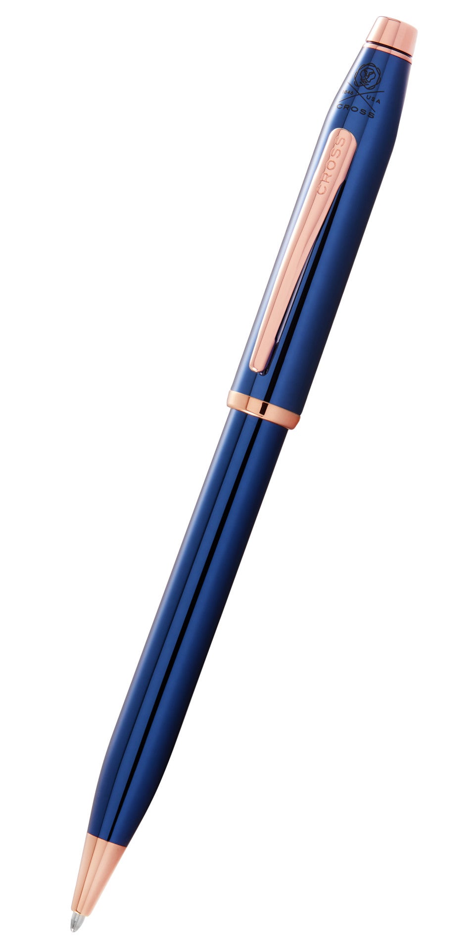 Century® II Translucent Cobalt Blue Lacquer Ballpoint Pen.