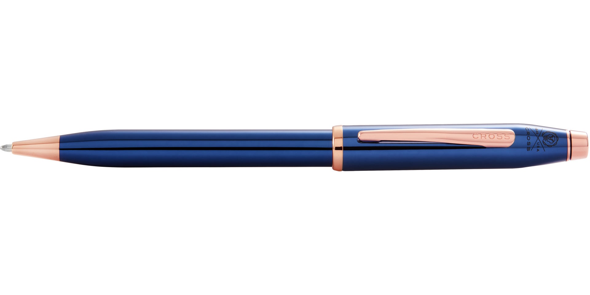 Century® II Translucent Cobalt Blue Lacquer Ballpoint Pen.