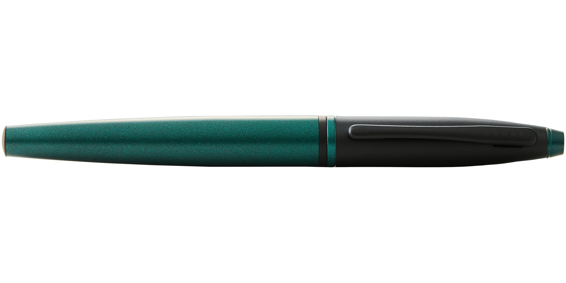 Calais™ Matte Green and Black Lacquer Rollerball Pen.