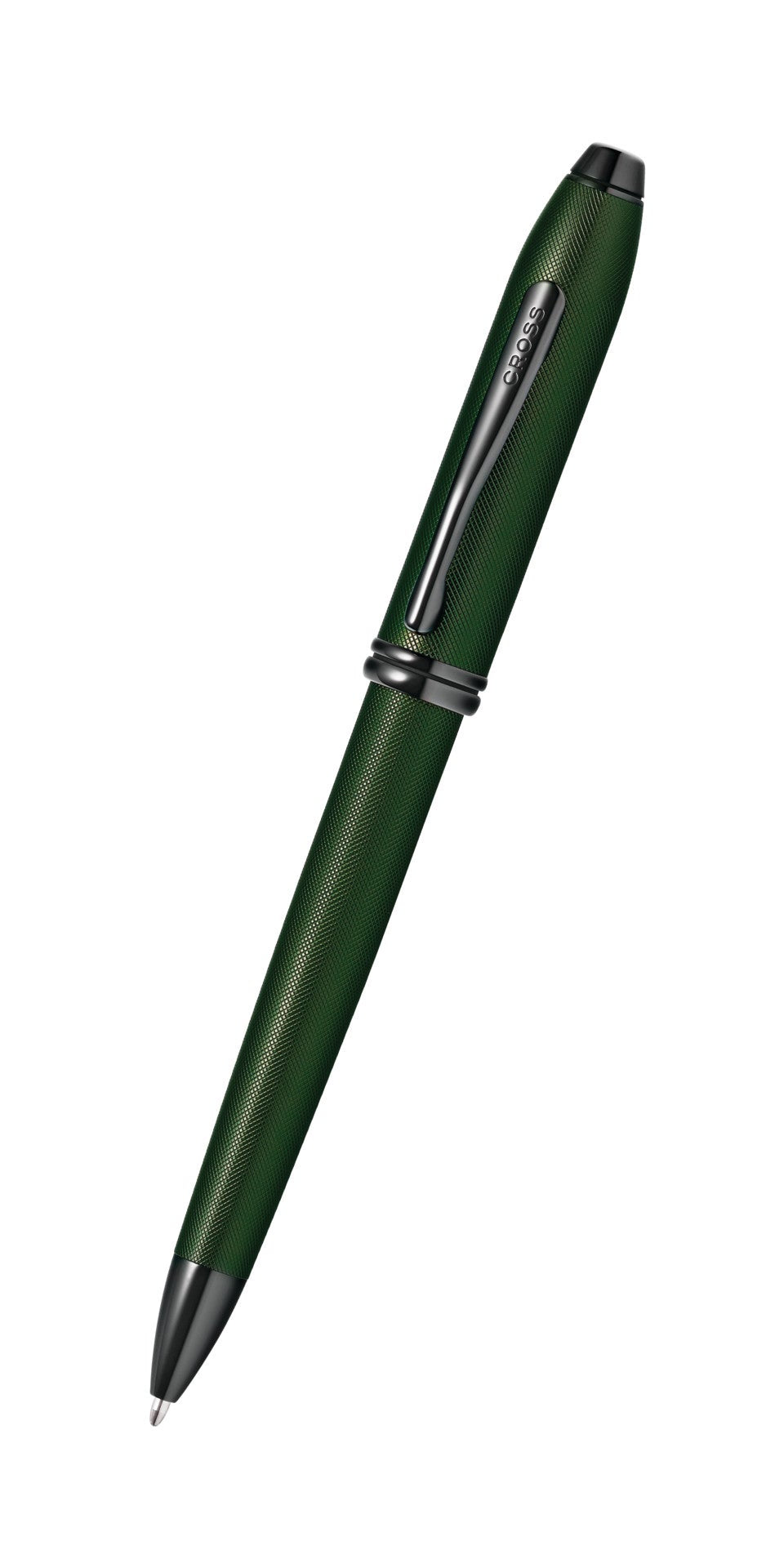 Townsend® Matte Green PVD Micro-knurl Ballpoint Pen.