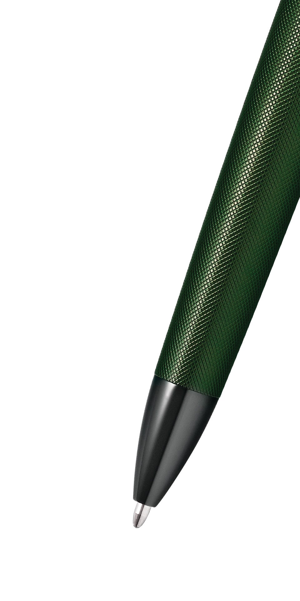 Townsend® Matte Green PVD Micro-knurl Ballpoint Pen.